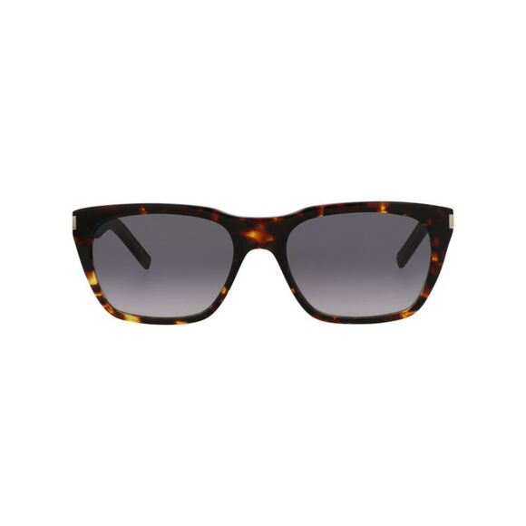 Saint Laurent Square-Frame Recycled Acetate Sunglasses Brown Mens - Picture 1 of 6